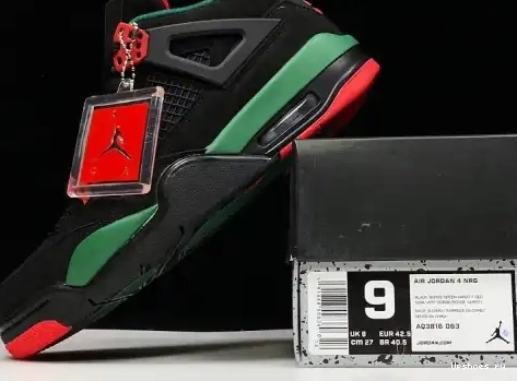 Gorge AQ3816-063 AQ3816-063 Black Red 4 NRG Green-Varsity Jordan Air 0406